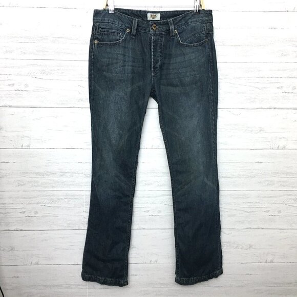 Antik Denim Men's Jeans Blackout Slight Bootcut Button Fly Stud Pockets 33x34 - Picture 12 of 13